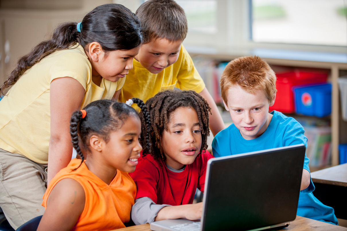 Students Watching and Educational Video in Class